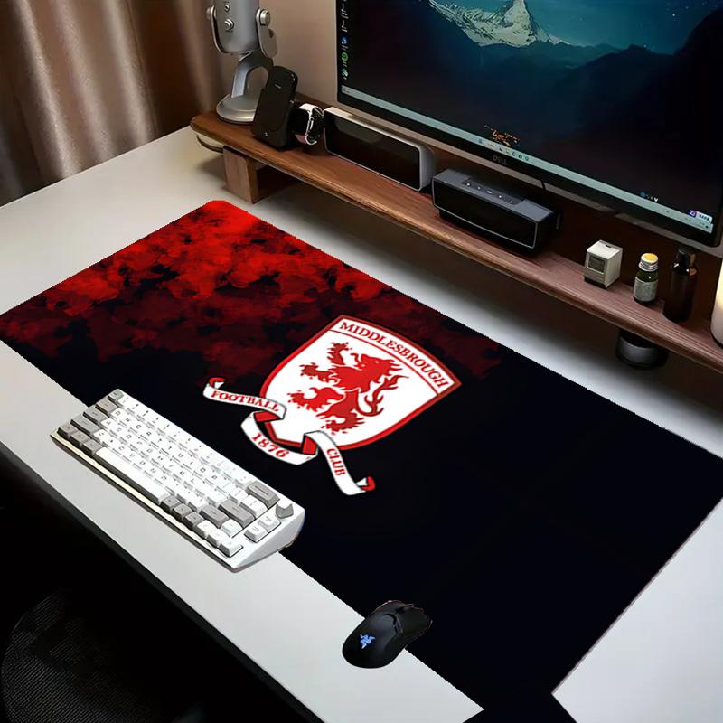 Football Club Middlesbrough Mouse pad Office Desk Mat, Gaming Mouse Pad Mousepad, keyboard pad,Heavy-Duty Non-Slip Rubber Backing, Gift