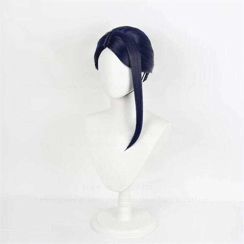 New Style Commander Caitlyn Cosplay Wig Arcane Season 2 Heat Resitant Synthetic Hair Anime LOL Role Play Wigs With Bun + Wig Cap