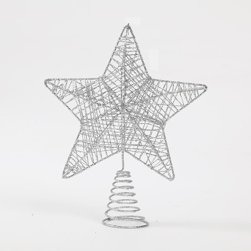 Christmas Decoration: 20/25cm Three-dimensional Tree Top Star, Small Five-pointed Star Christmas Tree Arrangement