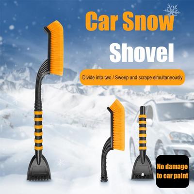 2-in-1 Ausziehbarer Auto-Windschutzscheiben-Schneeschieber Multifunktionaler Eisentferner Schnee-Bürste Winter-Fahrzeug Schnee-Räumwerkzeug
