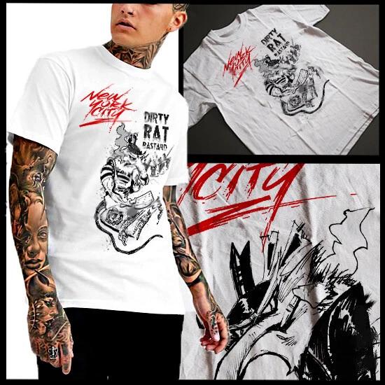 New York City Dirty Rat Chef T-Shirt Brooklyn Chinatown The Bronx Harlem Uptown 4XL