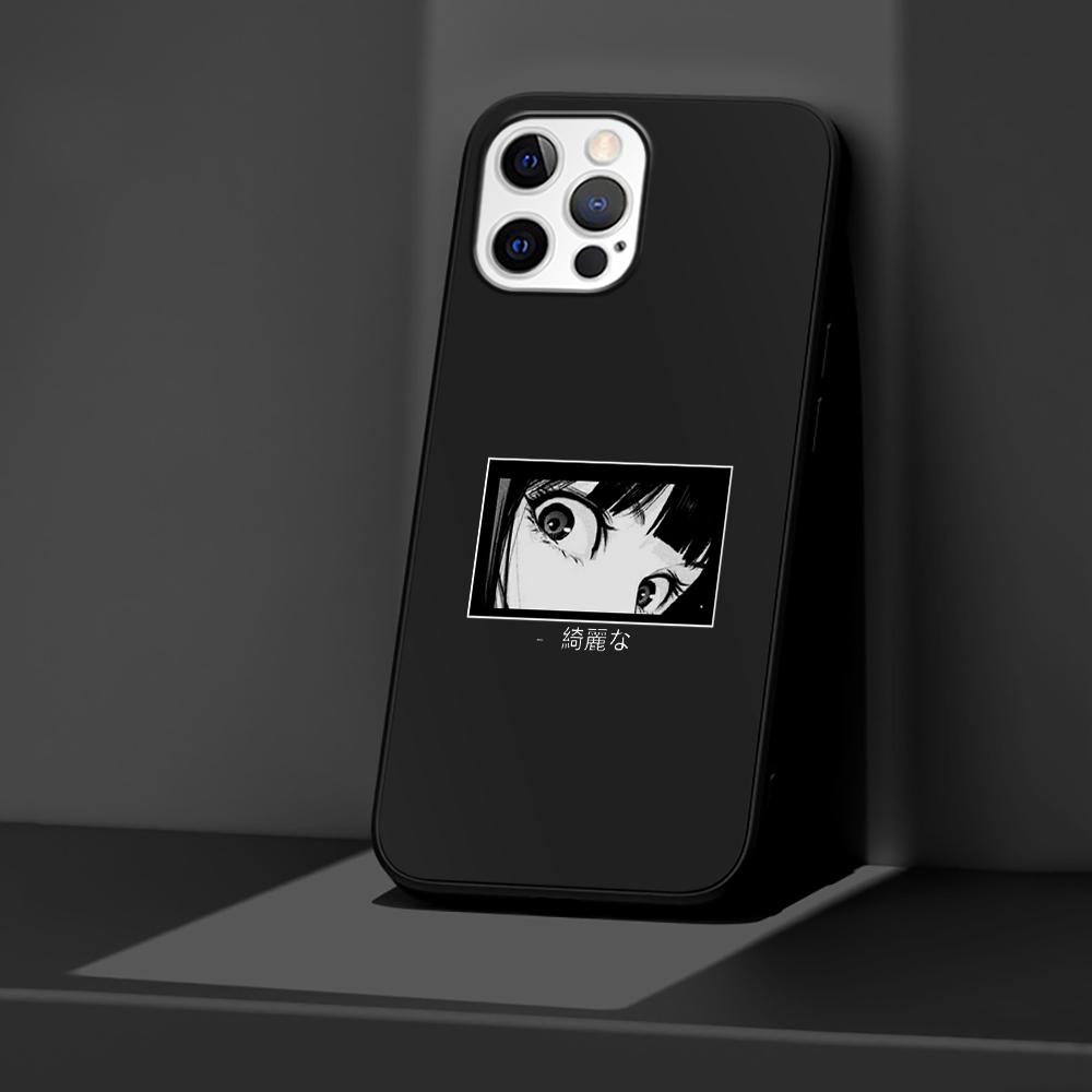 Phone Case for Apple iPhone 14 11 13 Pro Max 12 Mini XR 7 8 + SE 2020 XS 6 6s Plus 5 5s Japanese Cartoon Anime Girls Eyes Cover
