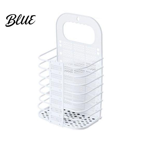 Narrow Space Laundry Mounted Portable Basket Hollow Breathable Organizer Foldable Design Wall Dirty Clothes Bag Saving Organizer for Bathroom