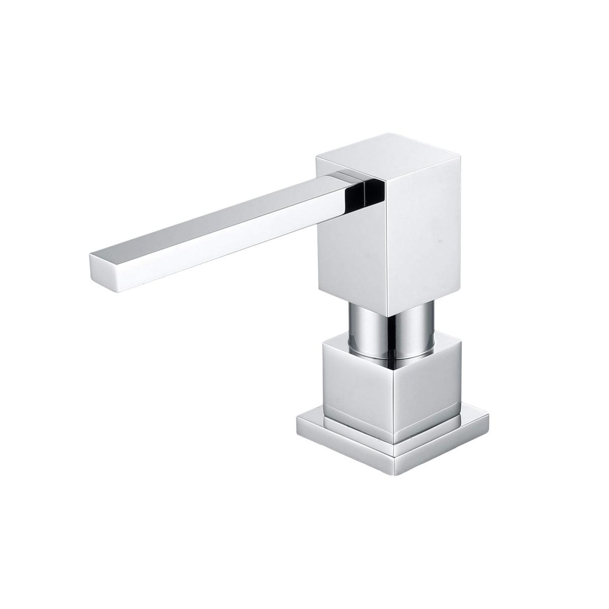 American Style Copper Square Soap Dispenser, 500ml Push-Button Design