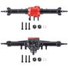 YEAHRUN Aluminum Extended Front Rear Axles for 1/18 RC Micro Crawler Car TRX4M Defender Bronco High Trail K10 Parts