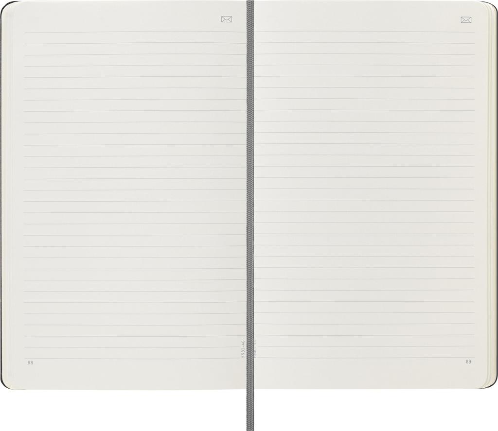 Moleskine Smart Fester Schwarz Notizbuecher, Large/A5, Liniert, Einband,