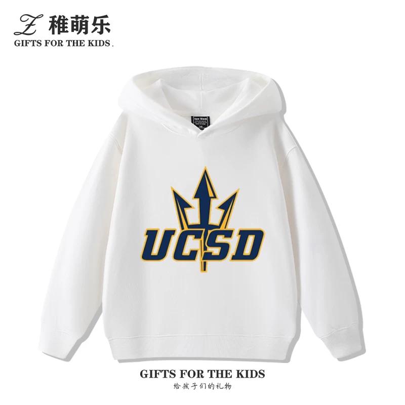 Fun UCSD (University of California, San Diego) Print Kids' Hoodie – Cute, Versatile Fall/Winter Pullover for Boys and Girls