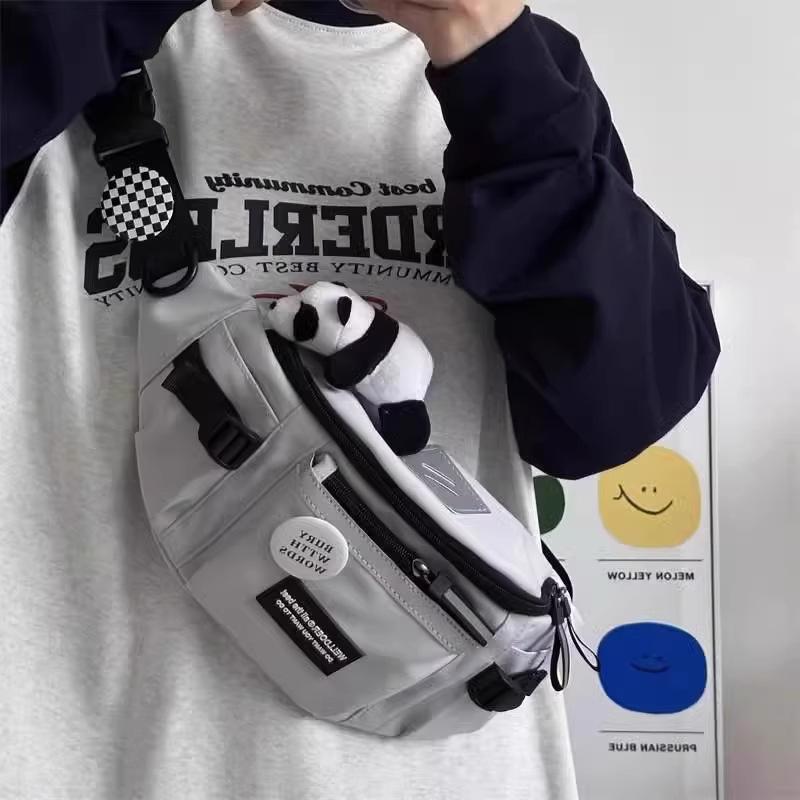 1PC Back To School Season Bag, Sports Waist Bag, New Storage Bag, Multifunctional Bicycle Chest Bag Backpack, Unisex