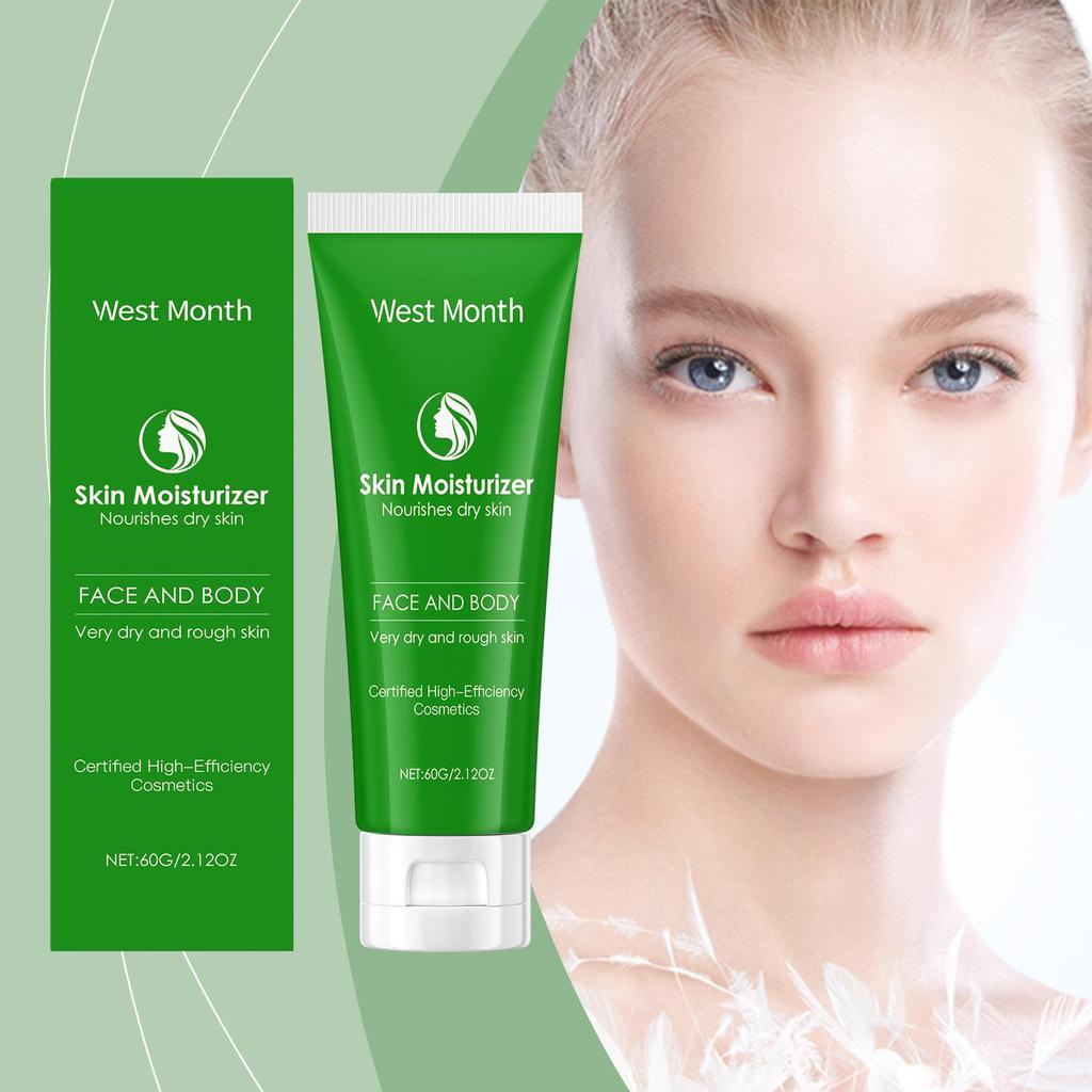 West&Month Moisturizing Cream - Gently Hydrates and Smooths Facial Skin, Repairs Dryness, Provides Moisture and Radiance Cream 60g