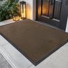 Large Non-Slip Elastic Fiber Door Mat with TPR Bottom - Dirt-Resistant & Eco-Friendly for Villa Entrance or Hallway