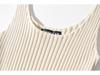 Women's Multi-Color Ribbed Knit Camisole Dress - Slimming, Stretchy, Close-Fitting, Simple Inner Wear