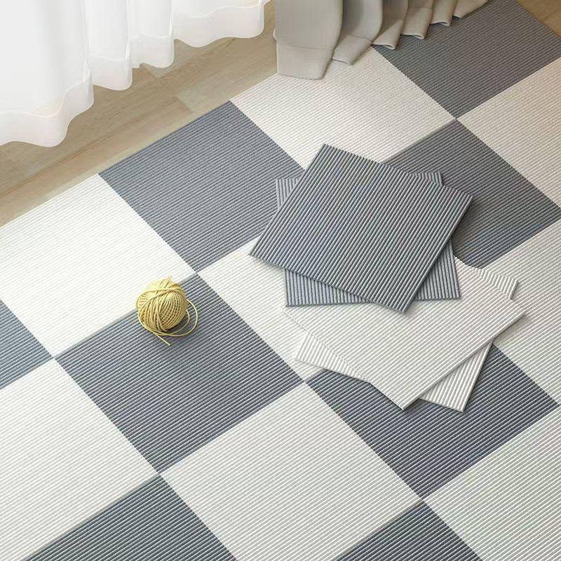 Large Square Patchwork Carpet: Anti-Slip, Self-Adhesive, Waterproof for Office & Bedroom Floors