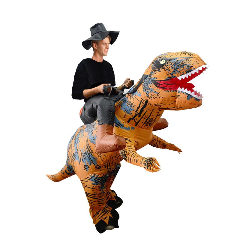 Patrick Star Clown Riding Dinosaur Inflatable Costume - Halloween Edition