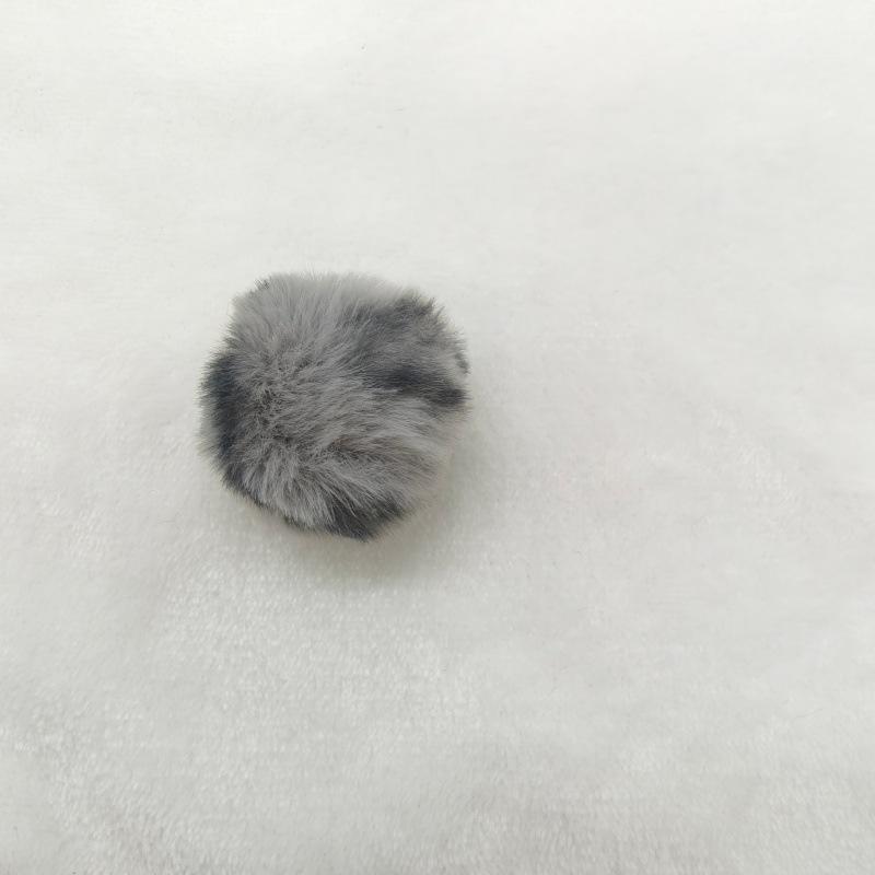 Leopard Print Faux Fur Pompon - Trendy 4mm Artificial Fur Ball for Jewelry and Hanging Accessories.