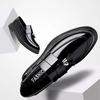 Leather Casual Shoes Men Shoe Metal Buckle Tassel Loafers Black Men's Casual Shoes Formal Shoe for Weddings Parties Shoes