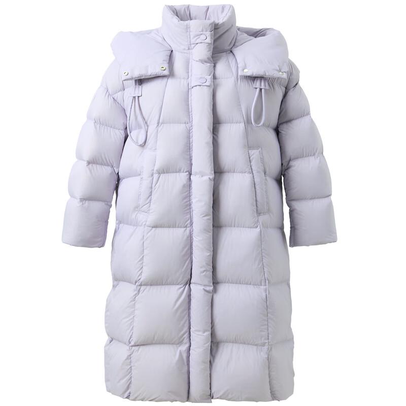 Sancai Plus Size Women's Long Hooded 90% Duck Down Winter Jacket