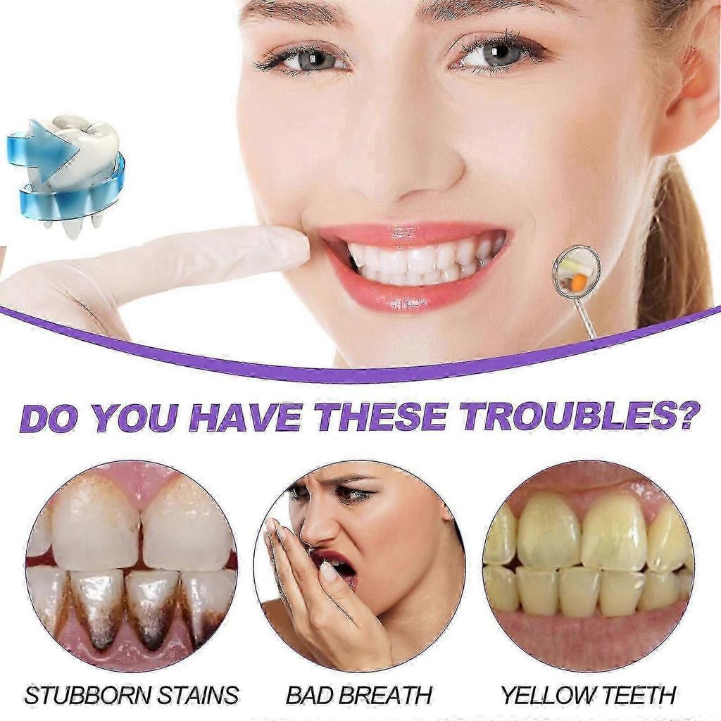New model EELHOE purple whitening toothpaste, cleans tooth stains and bad odor, whitens teeth, cares for gums high quality