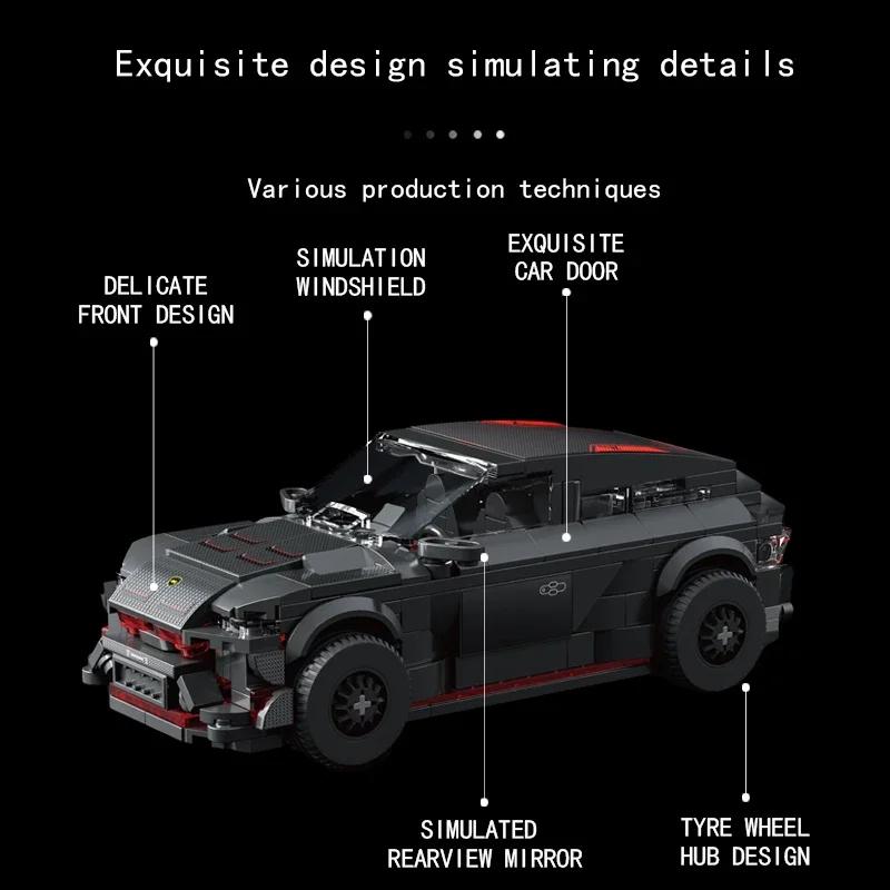 470 KS Městské Závodní Auto Stavebnice SUV Sportovní Auto Model Vozidla Cihličky Stolní Dekorace Dětské DIY Hračky Sbírka Sváteční Dárek