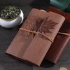 Maple Leaf Retro Kraft Paper Notebook: Simplistic Student Planner & Travel Diary