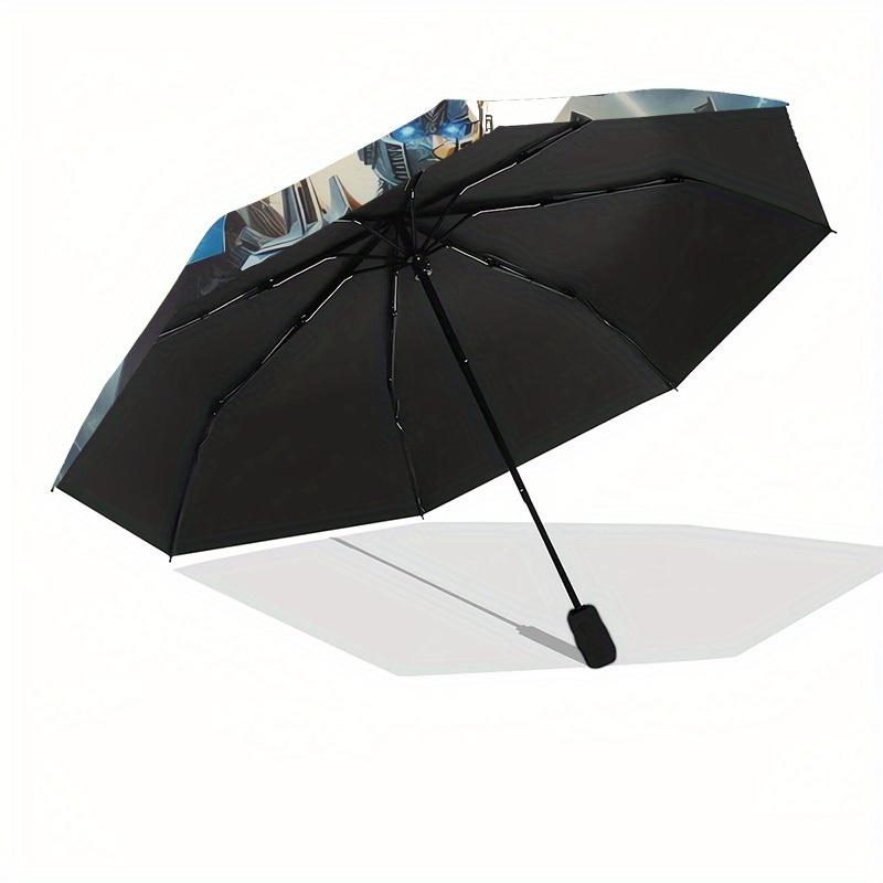 1pc Transformers Optimus Prime Artwork Umbrella with Plastic Handle,Suitable for All Seasons Home Travel Outdoor UmbrellaM937