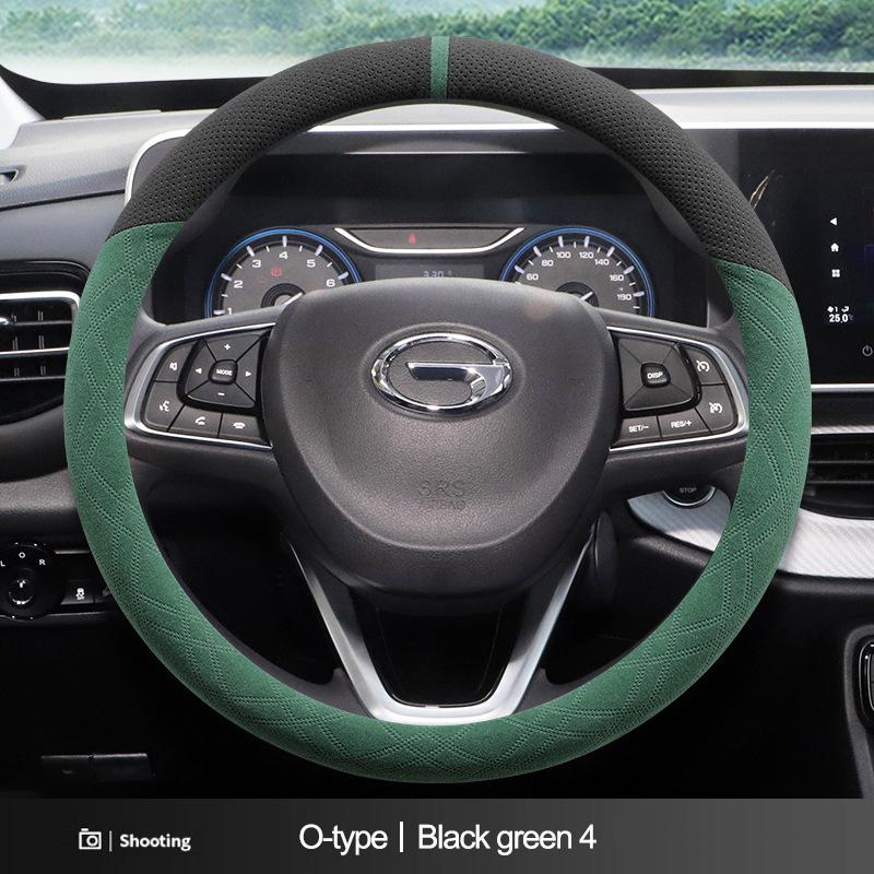 Suede Car Steering Wheel Cover Decoration Handle Wrap For GAC Trumpchi GS4 Plus Empow M8 M6 Pro GS3 GA4 GA6