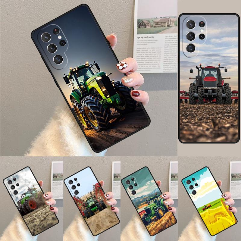 Farm Vehicle Tractor Pattern Phone Case for Samsung Galaxy Note 10 Pro S26 Ultra S23 S24 FE S25 S21 S22 PLUS Shockproof Cove