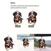 Adorable Cartoon Black Dog Acrylic Car Ornament For Stylish Interior Decoration
