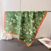 Light Luxury Dachshund Animal Printed Chiffon Square Scarf Shawl 70*70cm Versatile High-End Neck Wrap for Women