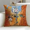 Fashion Rregular Showew Cushion Cover Soft  EasyWash Pillow Case  Versatile for Couch Bed Travel and Office