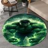 1PC Hero Power Breaks Through Round Rug, Non-slip Chair Mat, Home Decor, Circle Carpet Perfect for Office, Bedroom, Living Room,Christmas gift