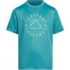Sportswear T-Shirt Round Neck Brand Logo Letter Print Short Sleeve Kids Tops Green IT4031