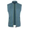 Mens Slim Fit Knit Fleece Zip Up Vest With Pockets