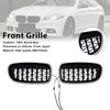Gloss Black Kidney Bumper Grill Grille Fit BMW 5 Series F10 F11 2010-2016
