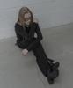 Mosyupamosyu Interlock Slit Knit Pants [Black]