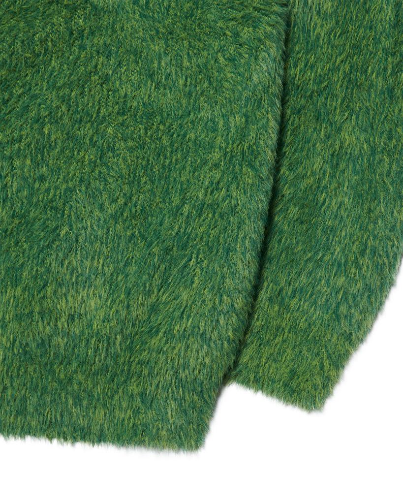 Nomaenyueol Fuzz Hairy Knit - Grass Green