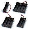 10-1pcs 1 2 3 4 Slot Plastic 18650 Battery Holder with Wire  Black 18650 Battery Storage Box Case for 18650 3.7V Battery