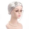 Halloween Grandma Costume Set 100 Days Of School Old Lady Costume Set Wig Granny Glasses with Chain Necklace for Girls