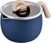 Tefal 16cm Gas Stove Free of PFOA and Other Harmful Indigo B97539 2.6L Saucepan, Only, Substances, "OptiSpace Multi-Pot Blue"