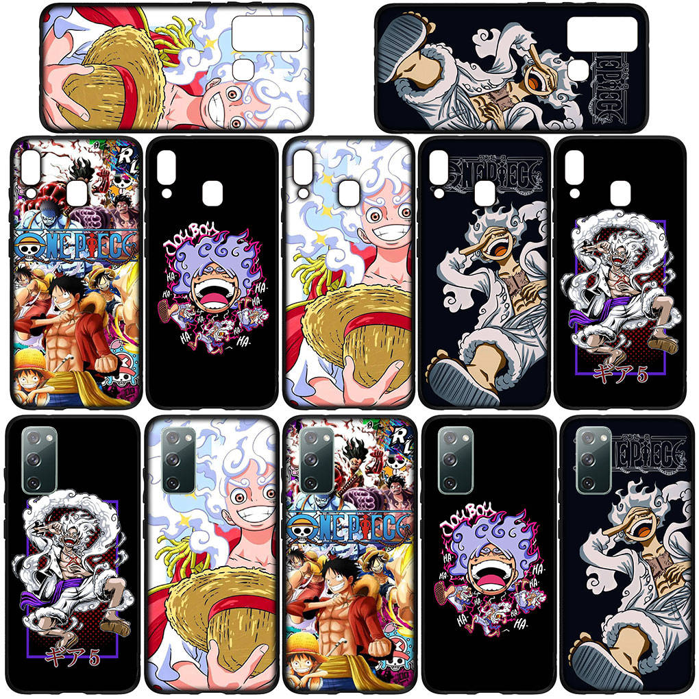 Case for Samsung Galaxy S25 S24 S23 iPhone 16 15 Xiaomi Redmi Note 14 13 12 16E 8 X 11 Pro Max XR OPPO Moto Huawei Comics Luffy Gear 5 One Piece Cover