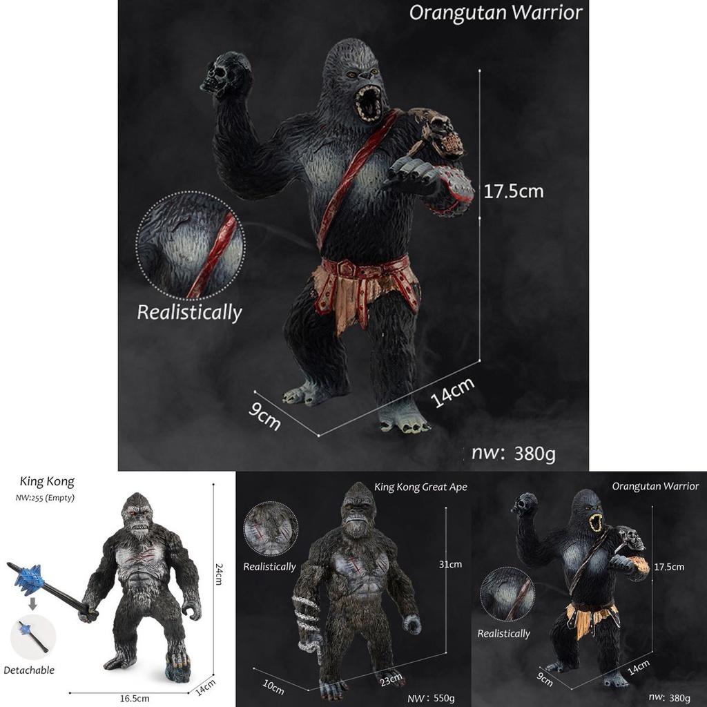 King Kong Gorilla Model Figure Skull Island Toy Exquisite Collectible For Imaginative Play And Display
