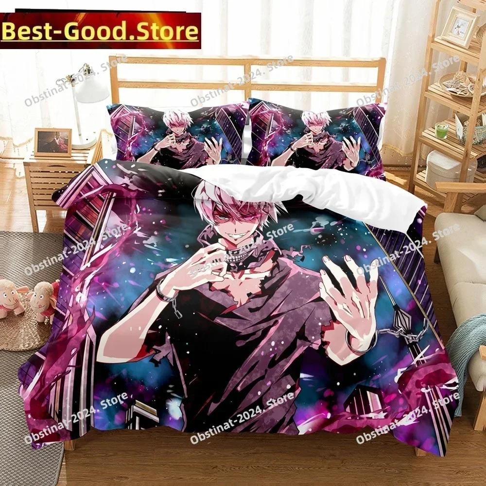 3D Anime Tokyo Ghoul Bedding Set Printed single Comforter Quilt Bed Cover Duvet Cover Pillow Case 3 Pieces Sets Kids Adult Size
