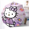 1pc Hello Kitty Automatic Opening/Closing Umbrella with Foldable Design, 8-Rib Iron Frame Outdoor Umbrella, Ideal Gift for Fans, Travelers, Everyday U