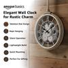 Plastic Wall Clock with Rope for Hanging, Skeleton Dial Design, Lightweight & Durable, 32 cm Diameter x 4.5 cm Width