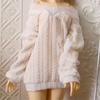 New 30cm/ 45cm/ 60cm Fashion Doll's Clothes Off Shoulder Sweater for 1/6 1/4 1/3 Bjd Doll Not Include Doll