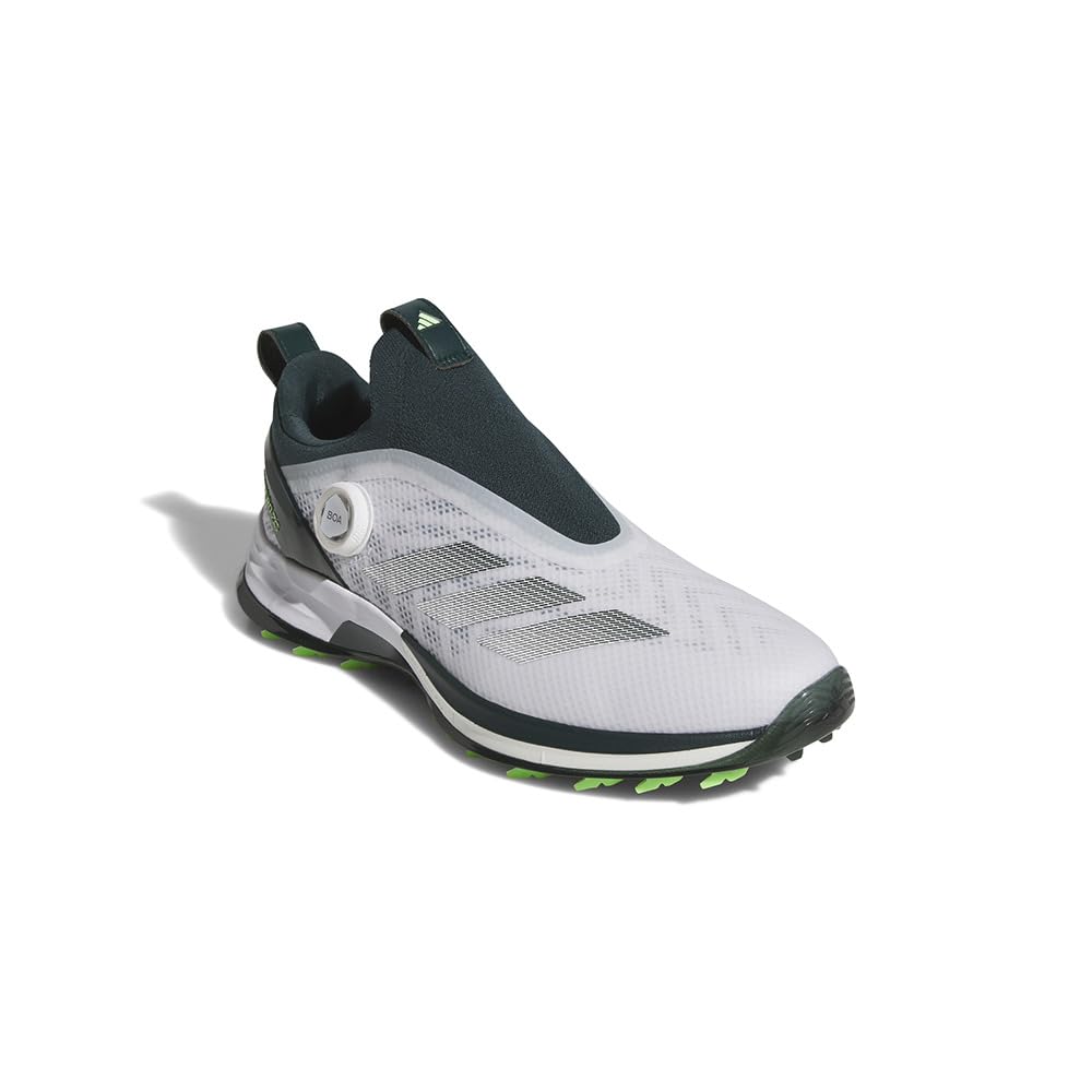 Adidas Golf Adizero Zed Z 25 Boa Golf Size Cm Men's Shoes, White/Aurora Ivy/Lime Burst, 24.5