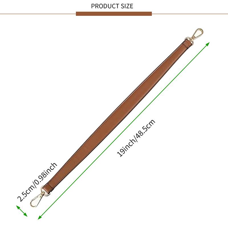 7 Colors Pu Leather Bag Strap Handbags Handles For Handbag Short Bag Strap Purse Strap Golden Buckle Replacement Bag Belt Band