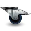 Swivel Wheel, Brake, 80mm, 100kg, BPPB 0801, BLUE, Rubber