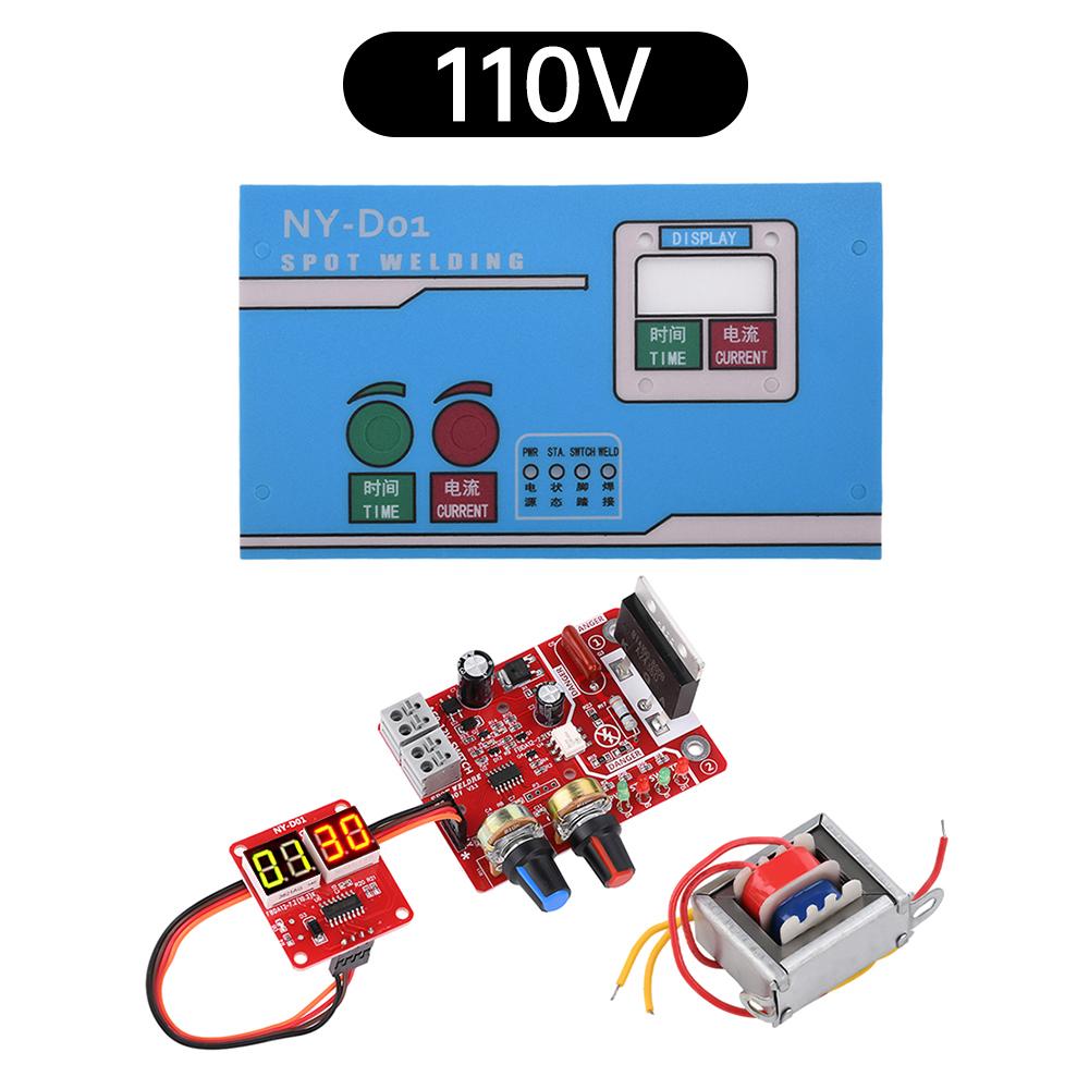 NY-D01 40A 100A Spot Welder Control Module Digital Display Spot Welding Time And Current Controller Panel Timing Digital Display