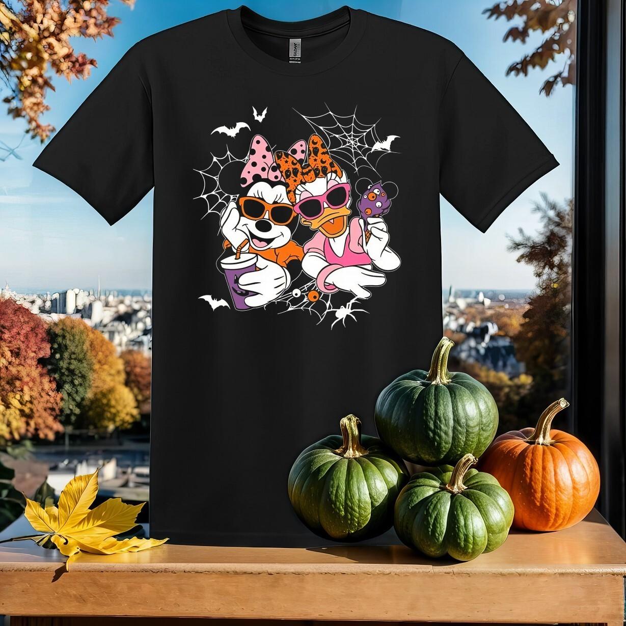 Bestie Halloween Minnie Daisy T-shirt T shirt Men Women Unisex Tshirt SY25 S