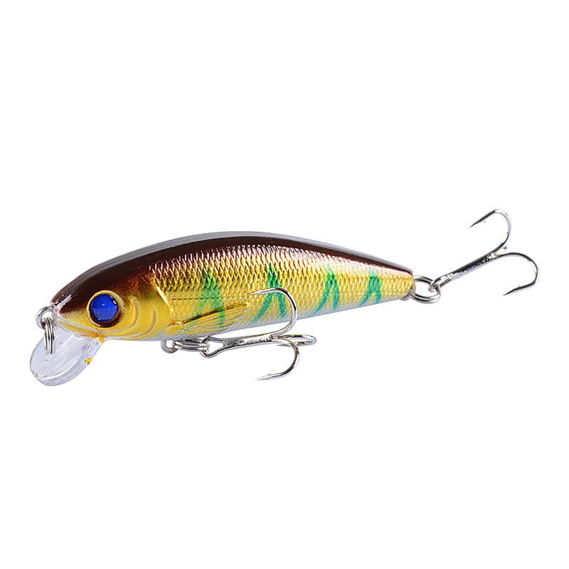 Minnow Fishing Lure Vib 7.2cm 8.7g 3d Eyes Bionic Hard Bait Artificial Fishing Accessories For